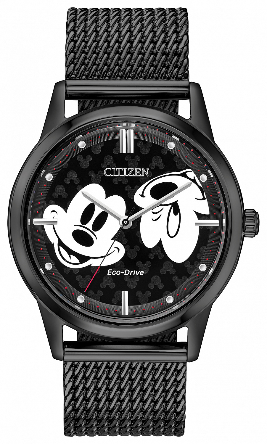 Микки Маус (Mickey Mouse) это один из самых культовых персонажей мультфильмов, который занимает заметное место в культурном пространстве современности. Изображение этого героя мультфильмов Уолта Диснея уже использовали в оформлении своих часов самые известные часовые марки. Теперь симпатичный мышонок украсил циферблаты часов Citizen из новой коллекции, выпуск которых начала японская компания совместно со студией Disney.
